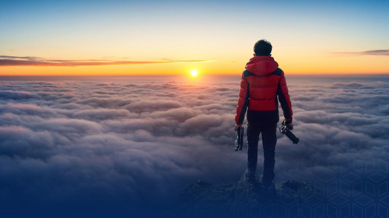 Expérience immersive PLIDE au lever du soleil